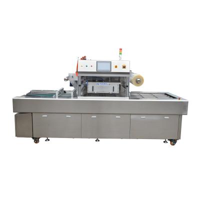China PLC Control Vacuum Tray Sealer Nitrogen Filling Machine For Food Packaging for sale