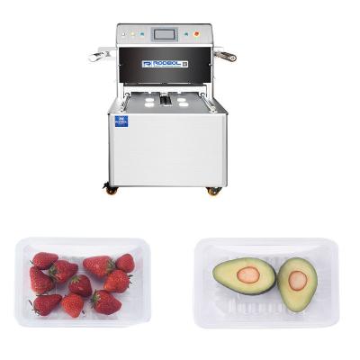 China Movimentação Chain automática de máquina de embalagem do vácuo da máquina de empacotamento do MAPA dos alimentos frescos à venda
