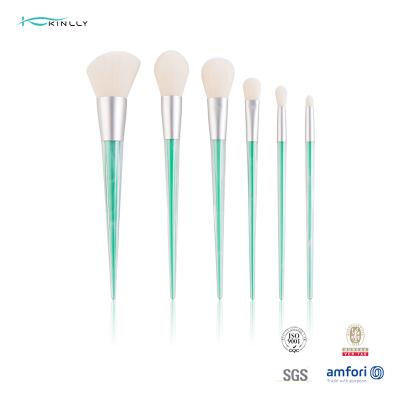 中国 6pcs Crystal Makeup Brushes Set Soft Bristles Professional Makeup Brush Kit 販売のため