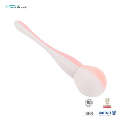 China Kinlly Plastic Handle Makeup Brush Flawless Single Facial Makeup Brush for sale