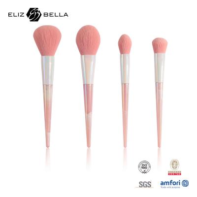 China 4pcs Professional Makeup Brush Set Premium Synthetic Fibers Tapered Makeup Brush for sale
