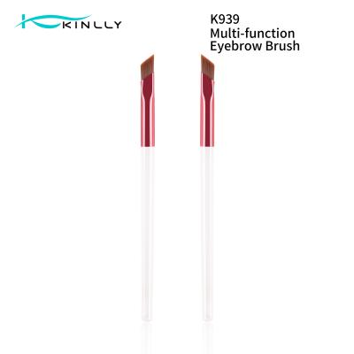 Chine Smooth Square Angled Eyebrow Brush Ultra Thin Angled Eyeliner Makeup Brush à vendre