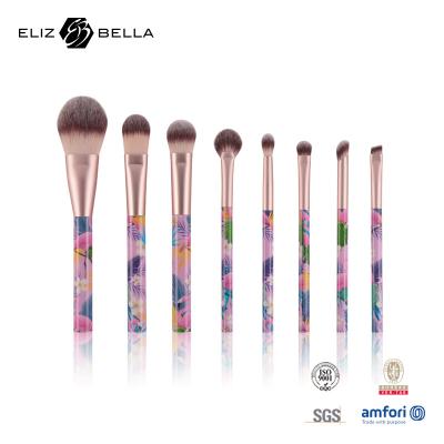China ODM Womens Make Up Brushes With Alu - Ferrule 100% Synthetic Hair Cosmetic Brush Set for sale