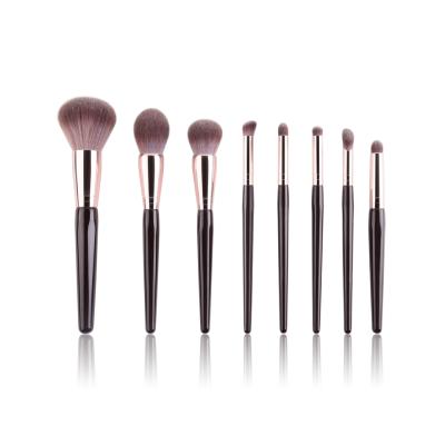 China Customized Travel Makeup Brush Set Synthetic Hair Plastic Handle 8pcs for sale