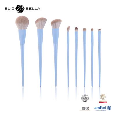 China 8pcs Makeup Brush Travel Kit For Powder Foundation Blush Eyeshadow Lip Eyebrow for sale