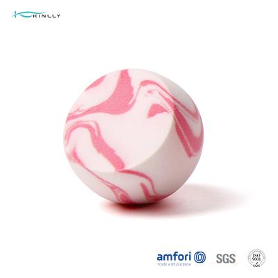 China Girls Pink White Poly Bag Drop Makeup Puff Sponge for sale