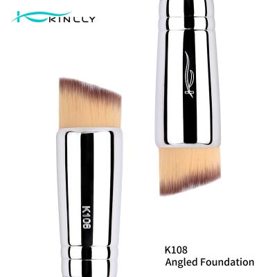 China ODM Synthetic Hair Copper Ferrule Soft Kabuki Brush for sale