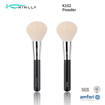 China Single Goat Hair Makeup Brush Natural Hair Copper Ferrule Face Brushes K102-1 for sale
