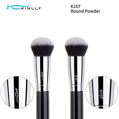 China 1 pcs synthetic Hair Makeup Brush  angel sliver Copper Ferrule Face Brushes K107 for sale