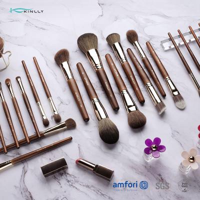 China 22pcs Wooden Handle Private Label Makeup Brush Set for sale