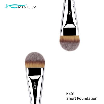 China 1 Pcs Black Handle Foundation Luxury Makeup Brushes for sale