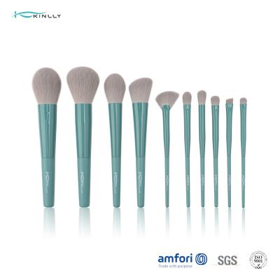 China BSCI Long Ferrule 10 Piece Makeup Brush Set for Powder for sale