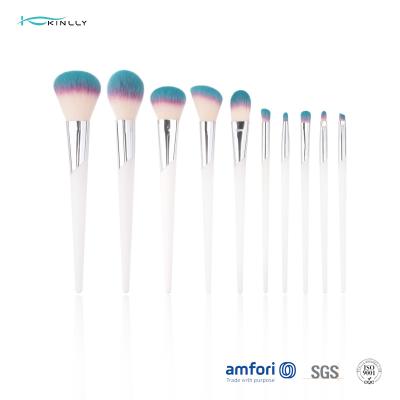 China Synthetic Hair 10pcs BSCI Cosmetic Makeup Brush Set for sale