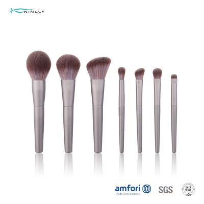 China ISO9001 7pcs Travel BSCI Cosmetic Makeup Brush Set for sale