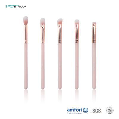 China Soft BSCI Marble Plastic Handle Eyeshadow Brushes 5pcs for sale
