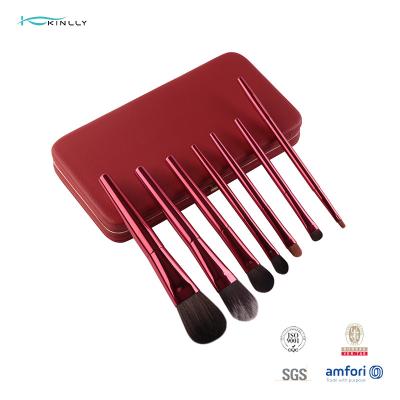 China Synthetic Hair OEM ODM 10 Pcs Makeup Brush Set With Cometic Pouch for sale