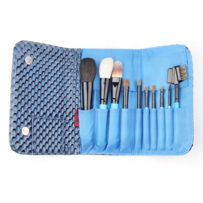 China Travel Size Soft OEM Cosmetic Makeup Brush Set With Cosmetic Case for sale