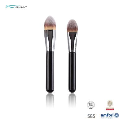 China Mixed Bristle Individual Makeup Brushes Dome Head Duo Fibre Foundation Brush for sale