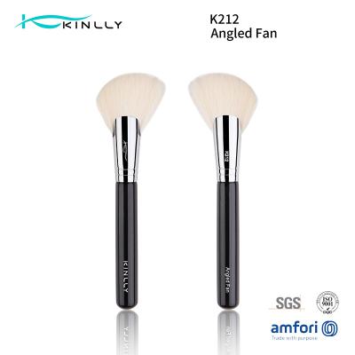 China Large Powder Fan Individual Makeup Brushes With Natural Hair Goat Hair for sale