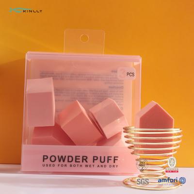 China 6 Pcs Makeup Sponge Kit Beauty Blender Set Clear Case Flawless For Cream for sale