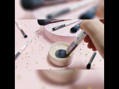EYA-DLS09917 High quality Marbel Plastic Handle Makeup brushes /Makeup Tools