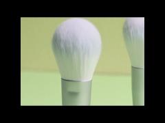 Makeup Brushes With Synthetic Hair and Short Handle Plastic Handle