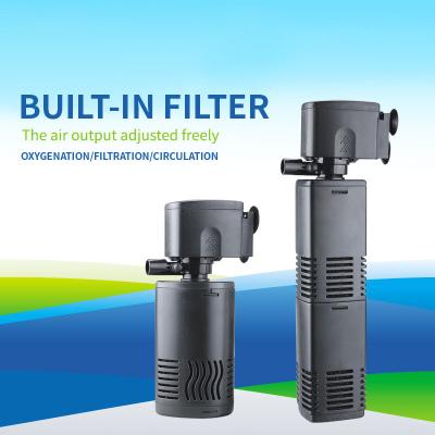 China Submersible Internal Fish Tank Aquarium Filter With Aeration System for sale