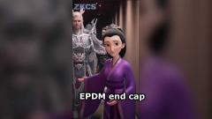 Μαύρο ψυχρό συρρίκνωση EPDM End Cap για για θωρακισμένο σύρμα και υφαντό θωρακισμένο καλώδιο σφράγιση