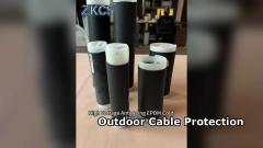 EPDM anti-âge à haute tension, tubes à rétrécissement à froid, isolation extérieure de câbles