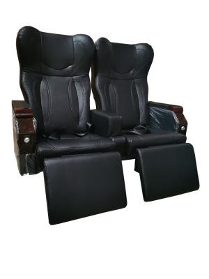 China Foot Rest Reclining Bus Seats , Express Bus Seats Side Handrail Bautiful Anti Rust for sale