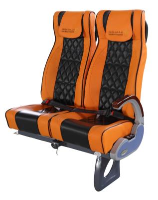 China Orange Color Tourist Bus Seat Condition New Adjustbale Arm Rest With Headrest for sale
