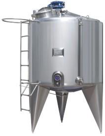 China SUS 304 Milk Storage Tank , Stainless Steel Mixing Tank For Dairy Products for sale