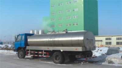 China -20℃～+40℃ Classic Milk Truck , Milk Tanker Truck For Long Distance Transfer for sale