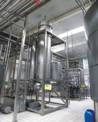 China High Efficiency Dairy Processing Line Single Effect Evaporator CE Certificated for sale