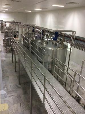 China Beverage Juice Production Line Juice Mixing Stage With 1 Year Warranty for sale