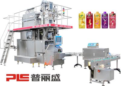 China 6000PPH 330ml Prisma Aseptic Carton Filling Machine with Cap Applicator for Juice for sale