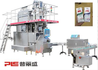 China 200ml Slim Aseptic Carton Filling Machine 7500PPH for Milk, with Straw Applicator for sale