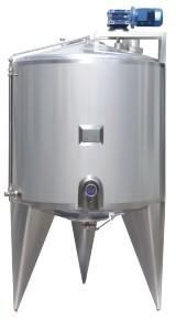 China 38mm Dia 20000L Stepless  Aseptic Stainless Steel Mixing Tank for sale