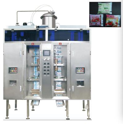 China máquina de enchimento asséptica automática conduzida elétrica do malote do pph 100~500ml 4000~7000 para o leite à venda