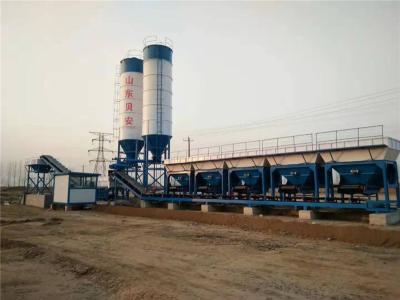 China Continuous Lime Stabilized Soil Mixing Station Twin Shaft Forced Type WDJ600 for sale