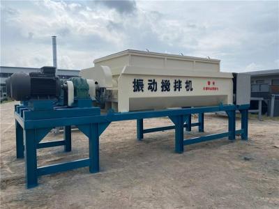 China Stabilized Soil Batching Plant Parts Horizontal Mixer Machine Vibrating Type  55KW×2 for sale