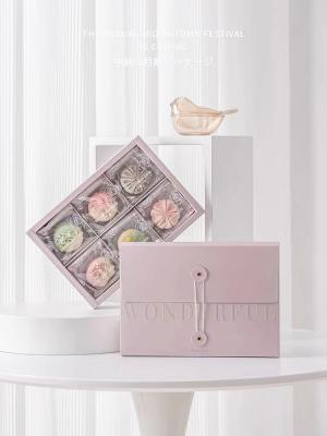 Китай Purple Art Paper Foldable Gift Boxes With Ribbon Dividers Matt Lamination продается