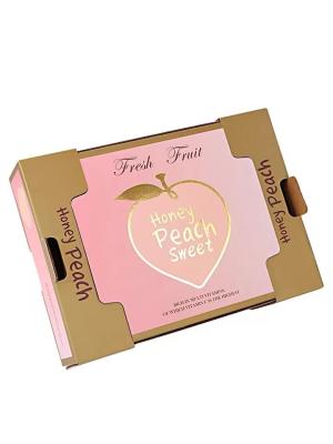 Chine La boîte ondulée d'e cannelure rose de papier de Curragated de couleur déjouent Logo Food Fruit Packaging de estampillage chaud à vendre