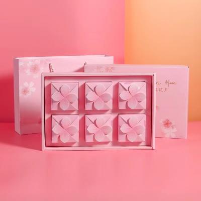 Chine Pink Coated Paper Paperboard Gift Boxes With Samll Boxes For Candy Sweet Food Packaging à vendre