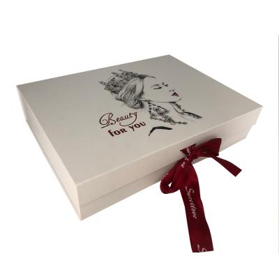 China 23cm Length Rigid Magnetic Gift Box With Handle , Book Style Box For Birthday Gift for sale