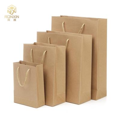 China FSC Certificate Kraft Paper Printed Paper Shopping Bag With Handle for sale