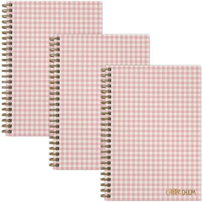 China Pink A5 Spiral Bound Lined Notebook for sale