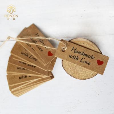 China Recyclable Brown Decorative Sticker Labels , Kraft Paper Labels Personalised for sale
