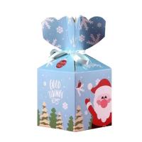 China Gift Packaging Christmas Apple Box With Ribbon Decorative Customized for sale