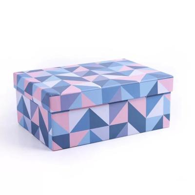 China Coated CMYK Colorful Paper Carton Box Recyclable For Shoes Packaging for sale